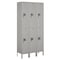 Salsbury Industries Wardrobe Locker, 36" W, 12" D, 78" H, (3) Wide, (6) Openings, Gray 62362GY-U - alternate 1